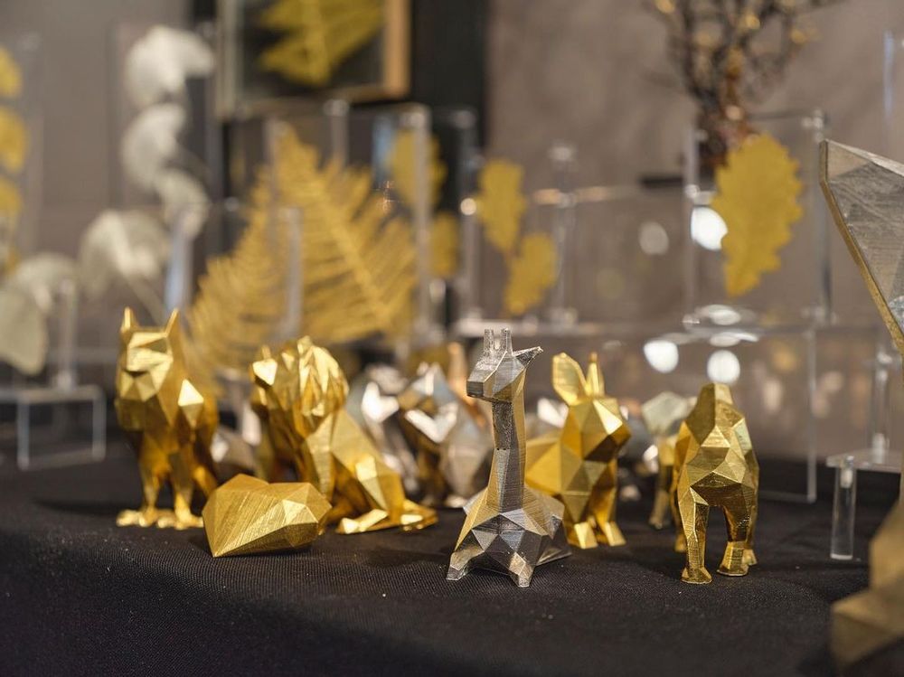 Objets déco enfant - Trophées animaliers dorés à la feuille d'or - ATELIER AVENET