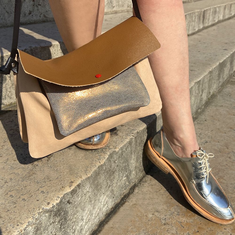 Leather goods - ZIPPED ALL-IN-ONE PURSE WITH FLAP - BANDIT MANCHOT