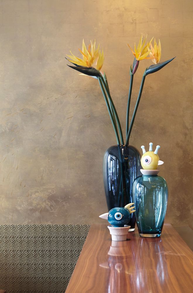 Vases - Papageno Bird Blue Yellow Peppe Vase / Gift box - LEONARDO