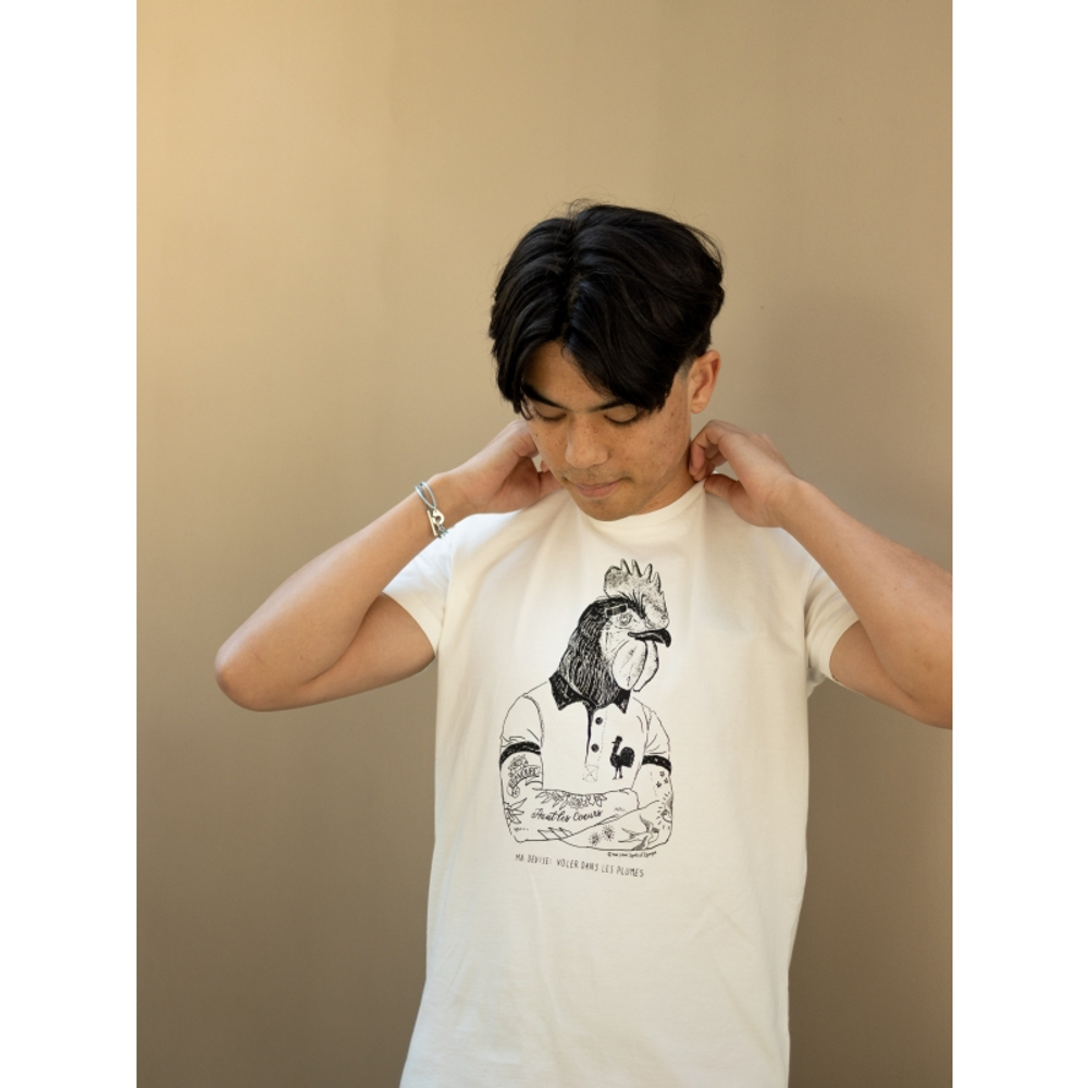 Prêt-à-porter - T-SHIRT 100% COTON ROOSTER. - SPORTS D'EPOQUE