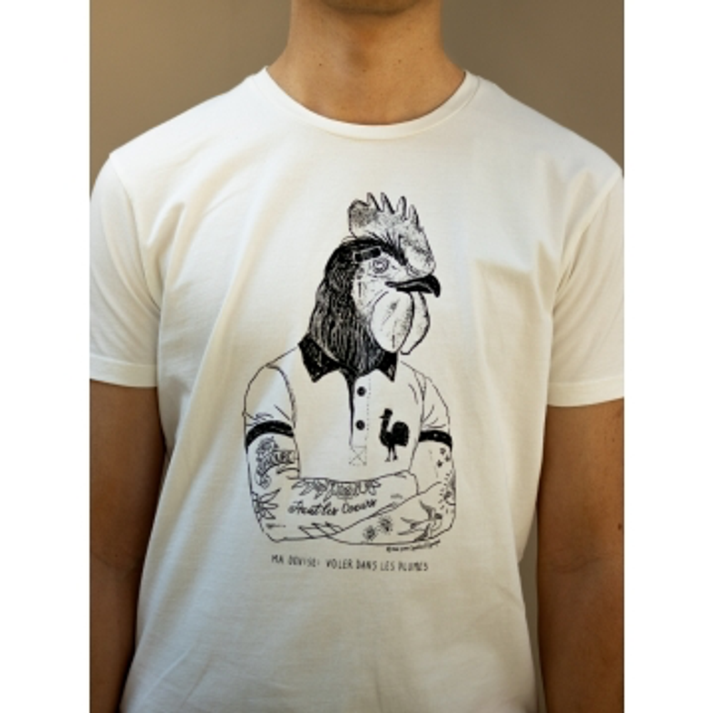 Prêt-à-porter - T-SHIRT 100% COTON ROOSTER. - SPORTS D'EPOQUE