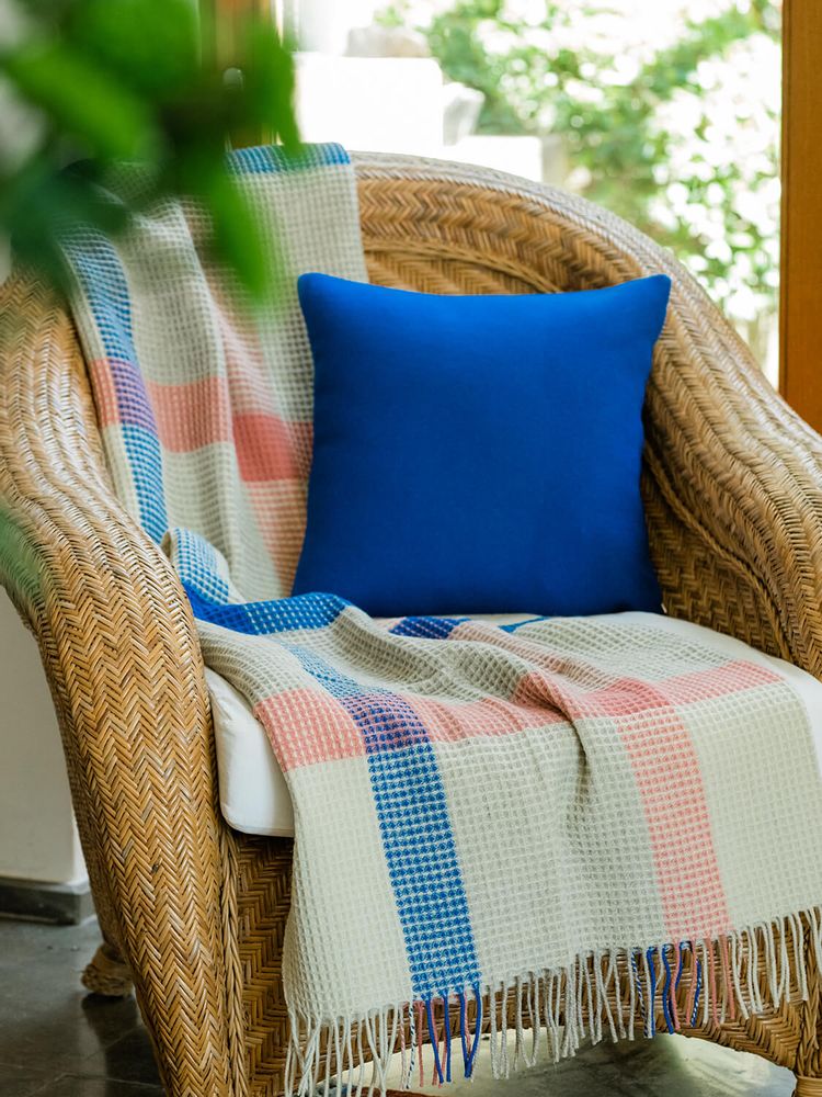 Design objects - Multicolor Waffle Wool Blanket - BUREL FACTORY