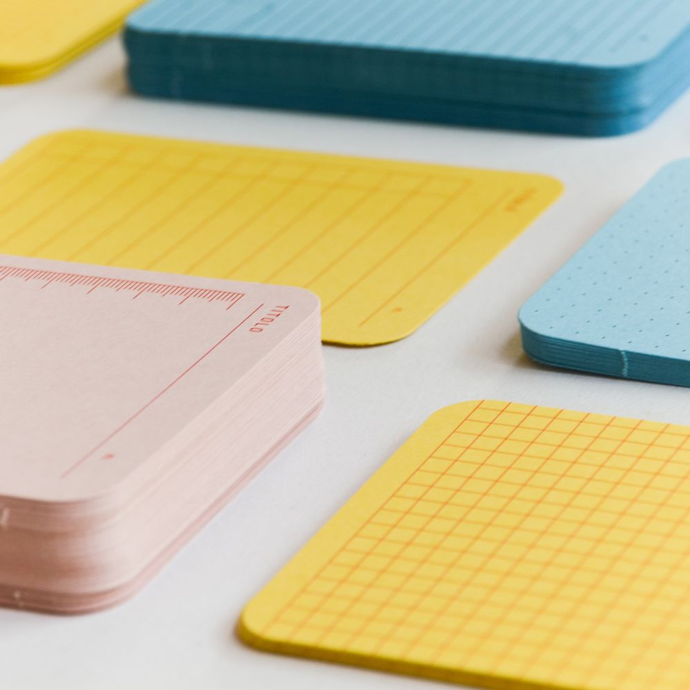 Stationery - Deck 60 or 120 "Completo" memo cards, A7 - Foglietto, made in France stationery - FOGLIETTO