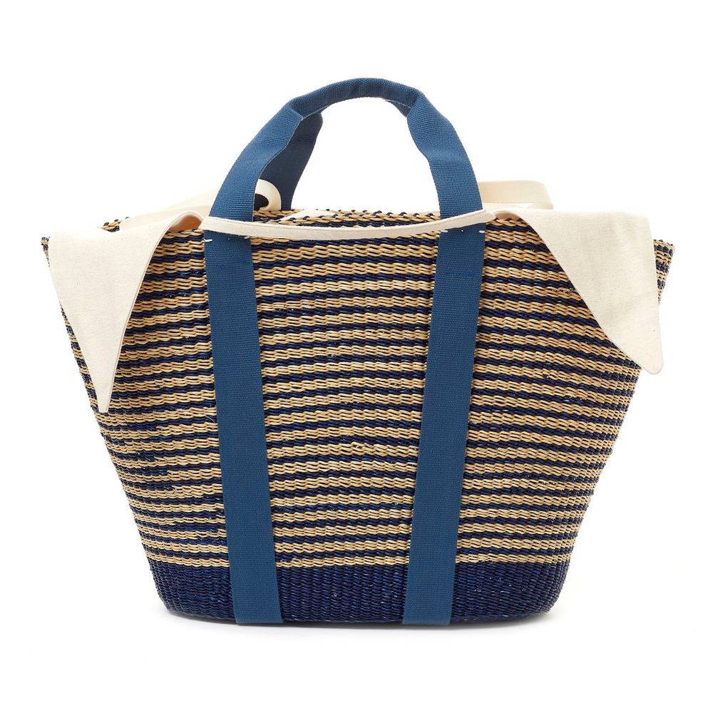 Sacs et cabas - ABBY XL – MSTRIPE – ECRU COTON T - MUUÑ