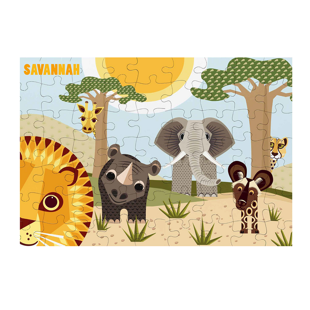 Children's games - Savane 70-piece jigsaw puzzle Made in France - COQ EN PATE