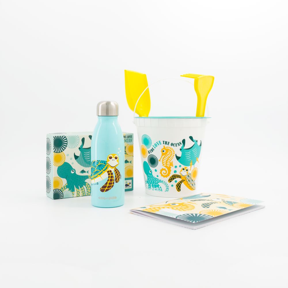 Jouets enfants - Set de plage Océan en Algoblend - fabriqué en France. - COQ EN PATE