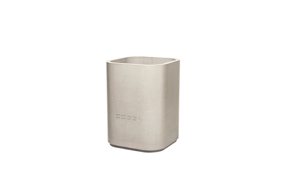 Garbage cans - OPUS SATIO/OPUS PURUS Concrete Planter/Container/Waste Bin with optional stainless steel lid - CO33 EXKLUSIVE BETONMÖBEL