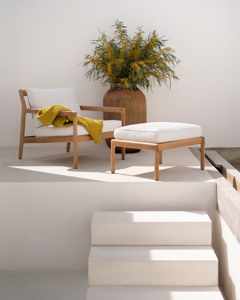 Coffee tables - Teak Jack outdoor footstool - ETHNICRAFT