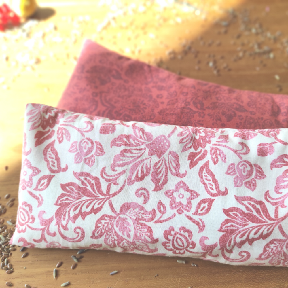 Coussins textile - Coussinet yeux de relaxation et de yoga aux graines de lin - L'ATELIER DES CREATEURS