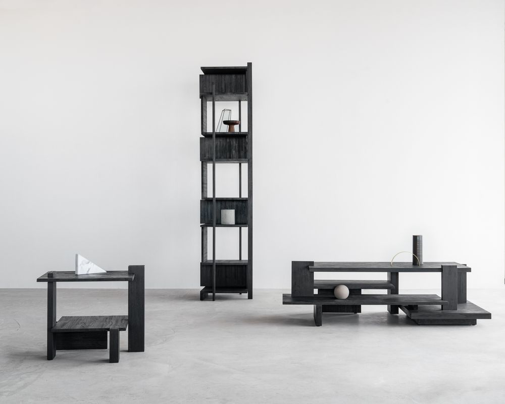 Tables basses - Table basse Abstract en teck - ETHNICRAFT