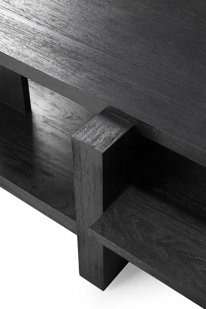 Tables basses - Table basse Abstract en teck - ETHNICRAFT