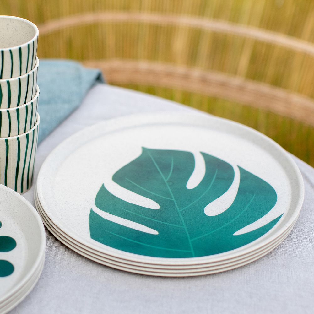Everyday plates - CONNECT MONSTERA TABLEWARE - KOZIOL