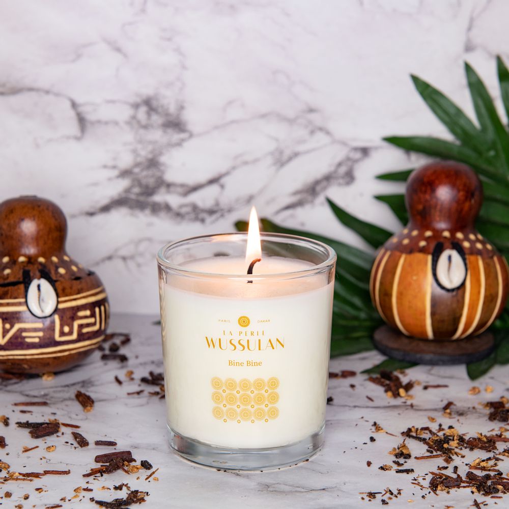 Objets de décoration - Bougie parfumée de 190 g de cire naturelle Bine Bine - LA PERLE WUSSULAN