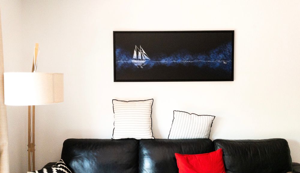 Tableaux - Tableaux Collection Bateaux (Zig zag et Verres illustres) - FTORCY