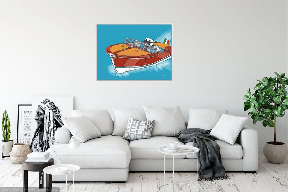 Tableaux - Tableaux Collection Bateaux (Zig zag et Verres illustres) - FTORCY