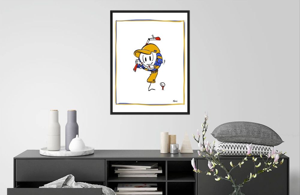 Paintings - Golf Collection Paintings (Zig Zag and Illustrious Glasses) - FTORCY