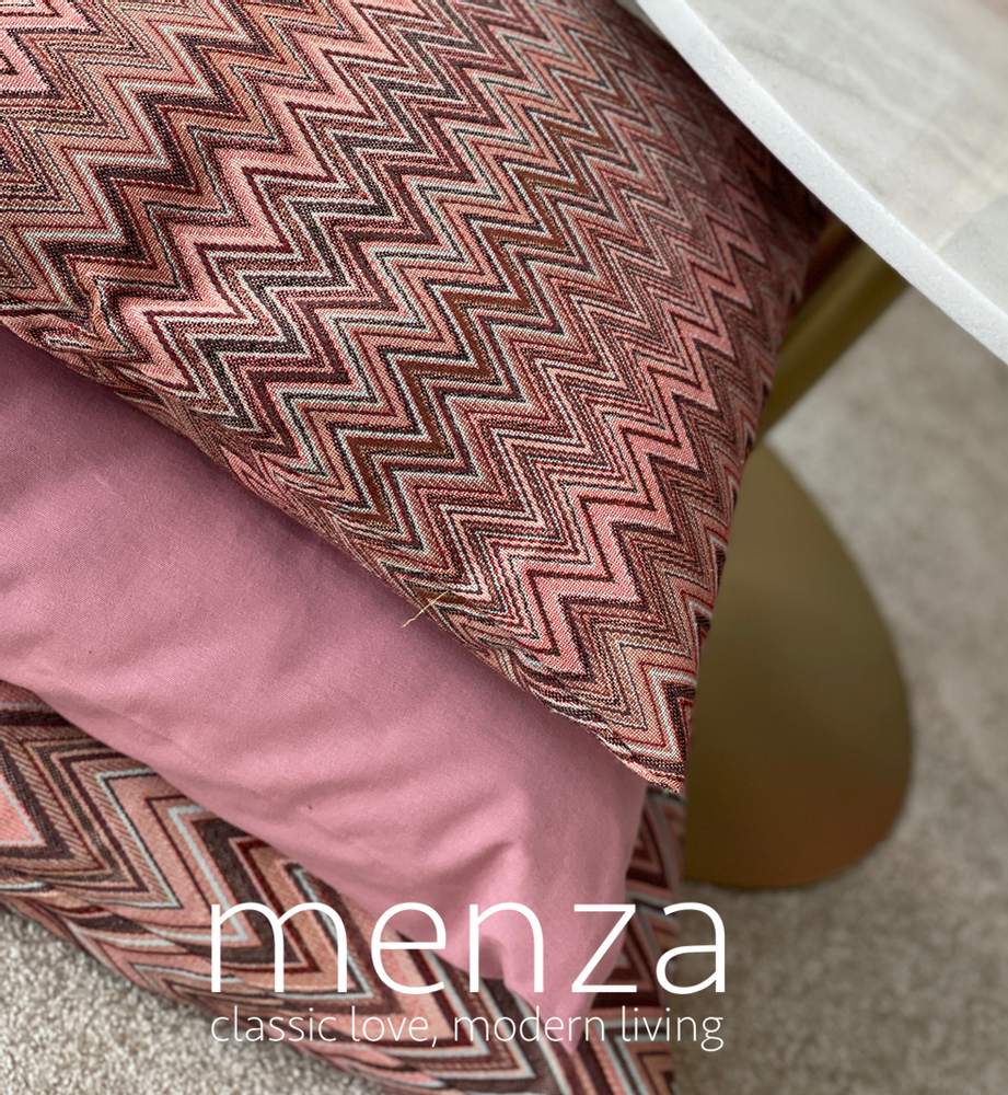 Fabric cushions - Milano Cushion Bubble Pink Pattern Small 45 - MENZA