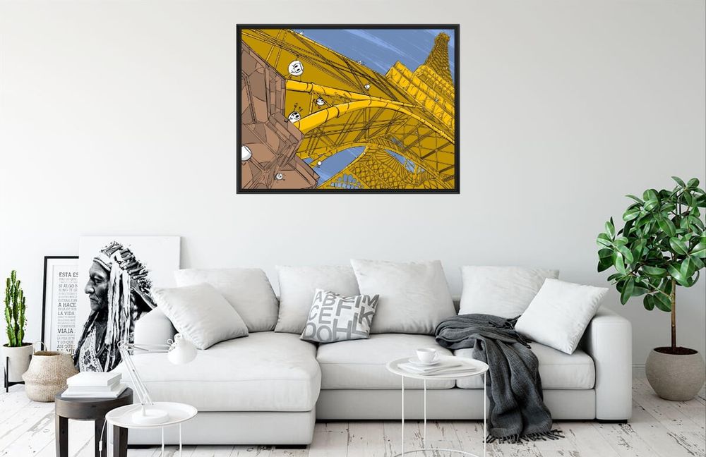Tableaux - Tableaux Collection Paris (Zig zag et Verres illustres). - FTORCY