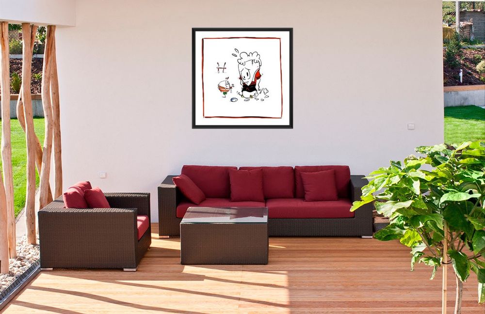 Accessoires de déco extérieure - Tableaux Collection Sports (Verres illustres) - FTORCY
