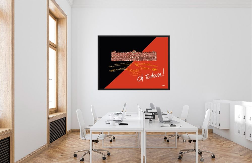 Tableaux - Tableau collection Toulouse (Zig zag et Verres illustres) - FTORCY