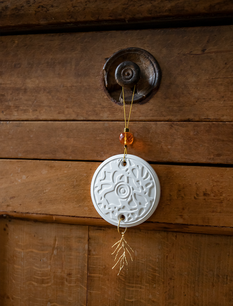 Home fragrances - Indoor diffuser ceramic home jewelry from Limoges\" Mandarin\ " - O BY !OSMOTIK