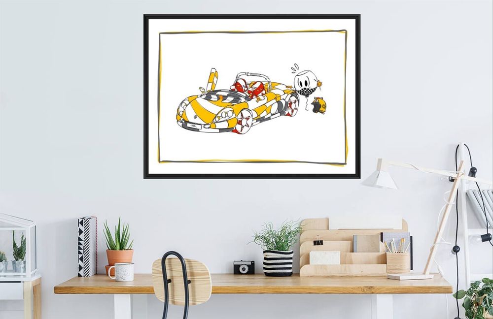 Tableaux - Tableaux Collection Voitures (Zig zag et Verres illustres) - FTORCY