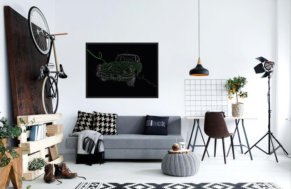 Tableaux - Tableaux Collection Voitures (Zig zag et Verres illustres) - FTORCY