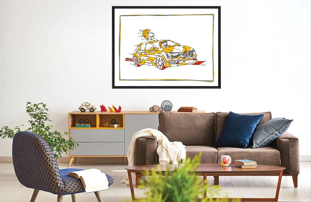 Tableaux - Tableaux Collection Voitures (Zig zag et Verres illustres) - FTORCY