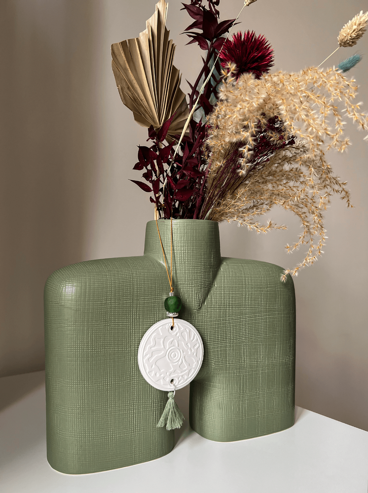 Home fragrances - Indoor diffuser ceramic home jewelry from Limoges\" Sous les Oliviers\ " - O BY !OSMOTIK