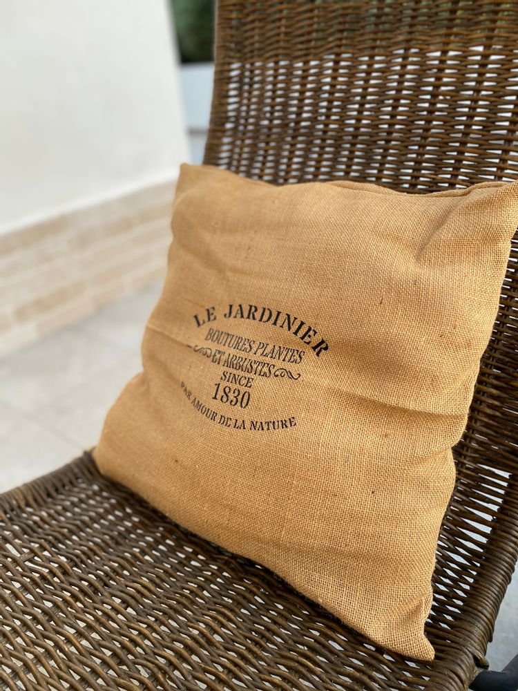 Coussins textile - Coussins jute "Le jardinier" - ATELIER COSTÀ