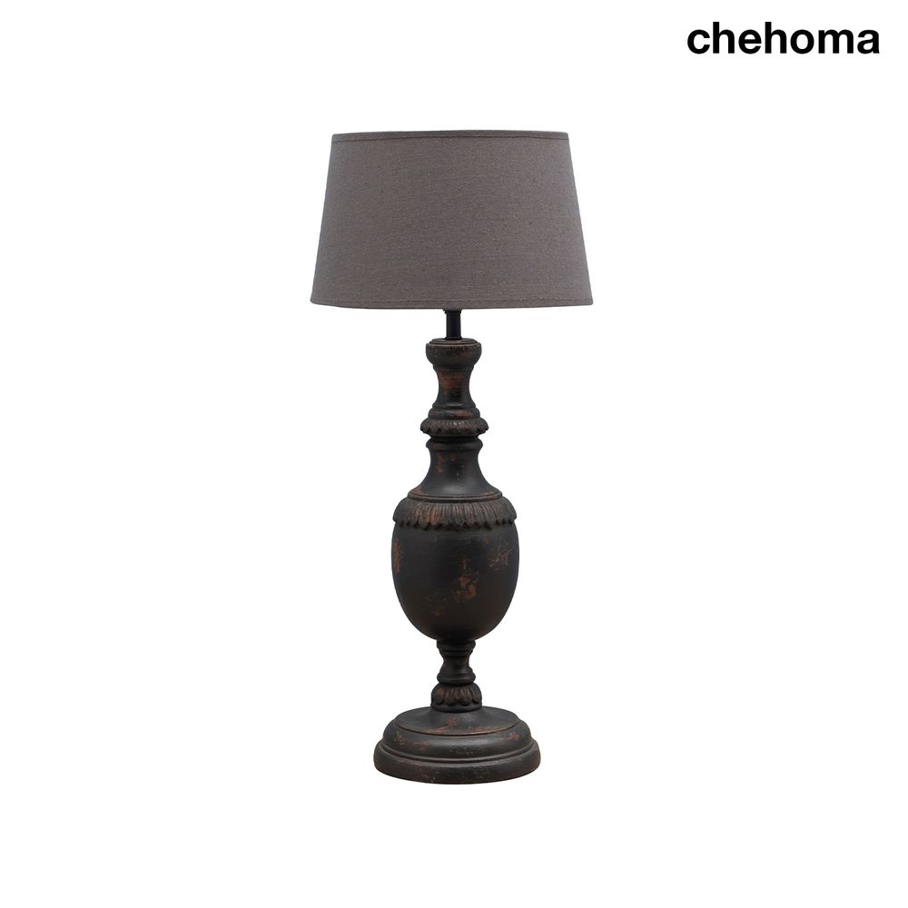 Table lamps - Black wooden lamp Amadea (30) - CHEHOMA