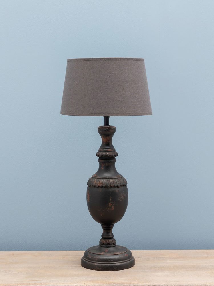 Table lamps - Black wooden lamp Amadea (30) - CHEHOMA
