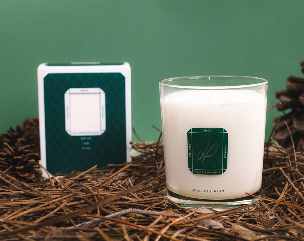 Ceramic - Scented candle - 100% natural wax - LA PROMENADE