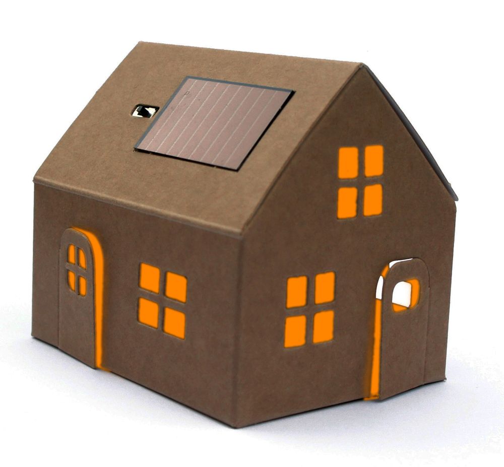 Decorative objects - DIY Solar Night Light - Casagami Original Kraft - LITOGAMI