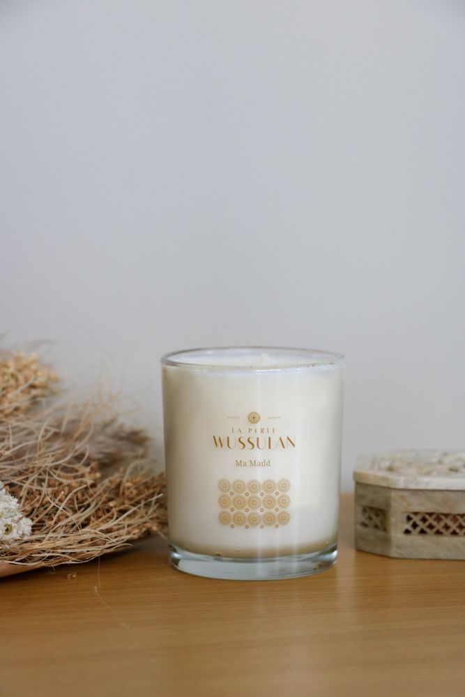 Objets de décoration - Bougie parfumée 190g de cire naturelle Ma Maad - LA PERLE WUSSULAN
