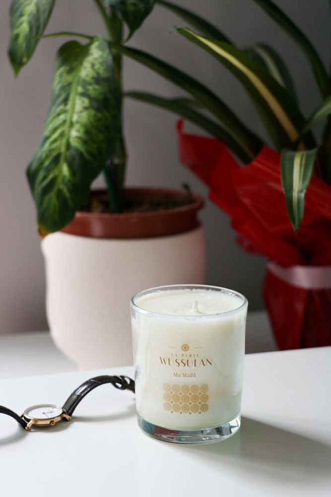 Objets de décoration - Bougie parfumée 190g de cire naturelle Ma Maad - LA PERLE WUSSULAN