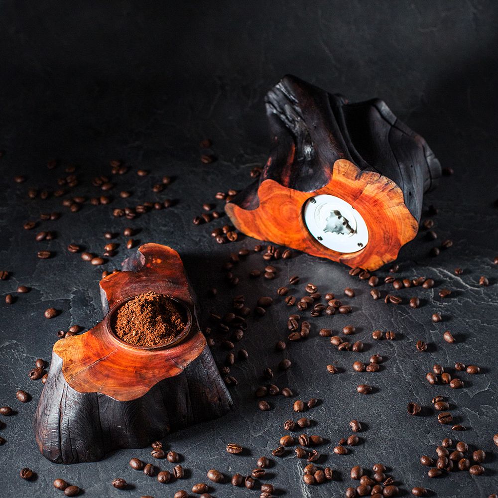 Tea and coffee accessories - Coffee grinders “Branche”. - ATELIER PEV / PATRICK EVESQUE