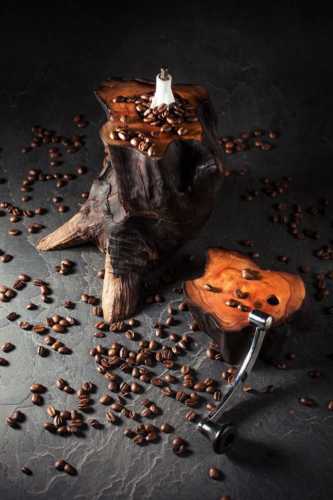 Tea and coffee accessories - Coffee grinders “Branche”. - ATELIER PEV / PATRICK EVESQUE