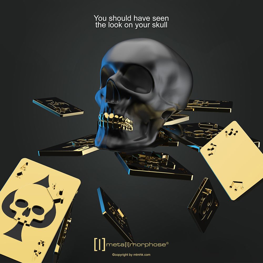 Cadeaux - Porte-clés tête de mort - METALMORPHOSE