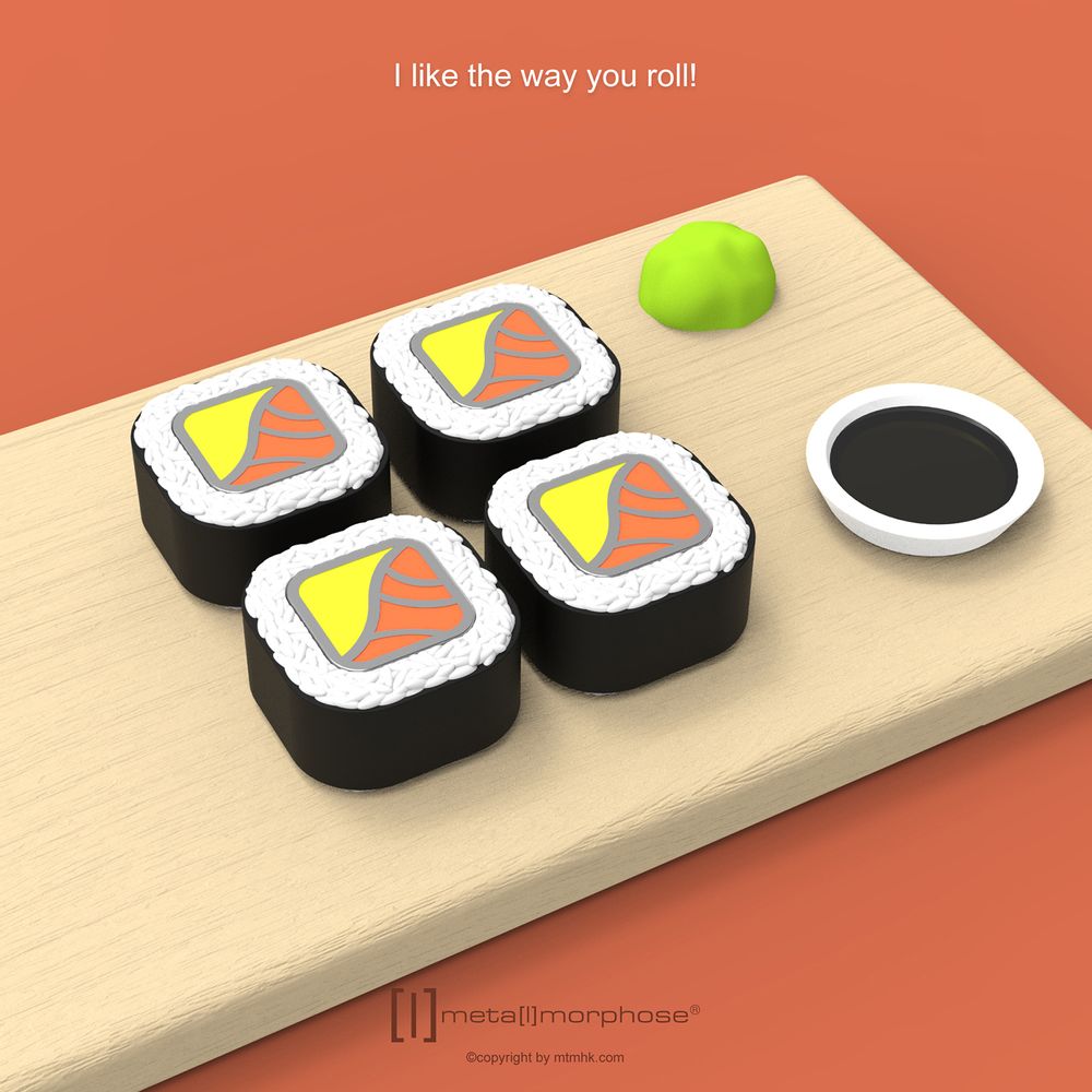 Horloges - Porte-clés Sushi - METALMORPHOSE