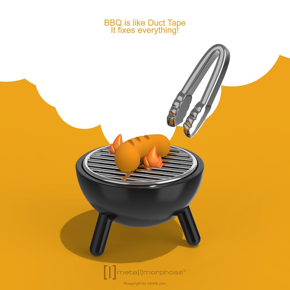 Gifts - BBQ Key Chain - METALMORPHOSE