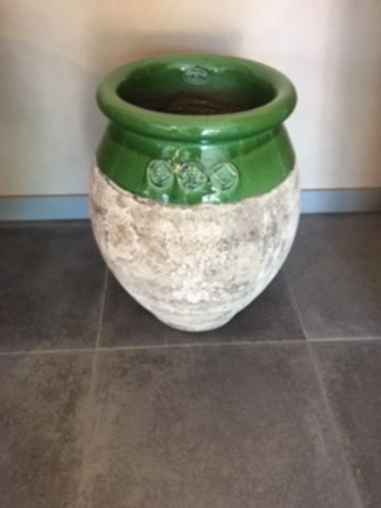 Poterie - Jarres forme Olive patine prestige. - TERRES D'ALBINE