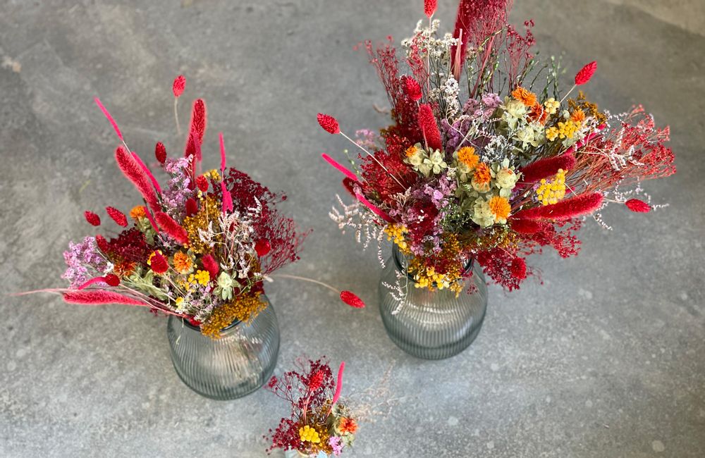 Homewear - Bouquet Composed: YOKO (yellow) - MIRA (red) - LOY (natural) - AIDA (pink) - NAMAN-PROJECT
