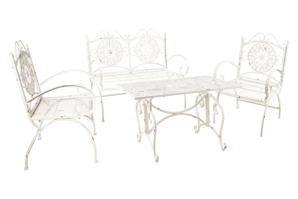 Tables de jardin - IRON LINE - ENSEMBLE CHATEAU 1/4 - Mobilier d'extérieur - PUEBCO