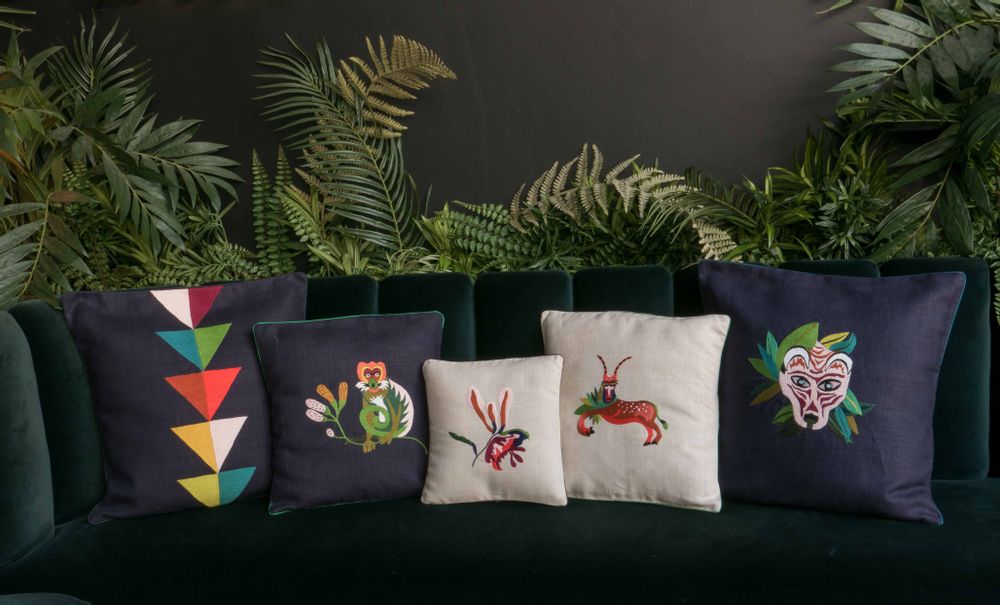 Fabric cushions - CUSHION NYUNGWE - IBABA RWANDA