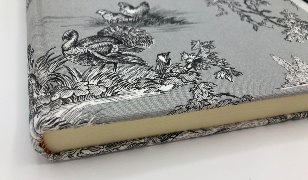 Office sets - NOTEBOOKS BOUND WITH A "TOILE DE JOUY" - LEGATORIA LA CARTA