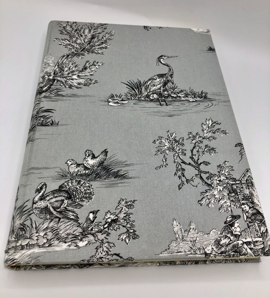 Office sets - NOTEBOOKS BOUND WITH A "TOILE DE JOUY" - LEGATORIA LA CARTA
