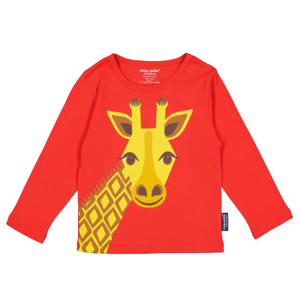 Apparel - Giraffe Long Sleeve T Shirt - COQ EN PATE