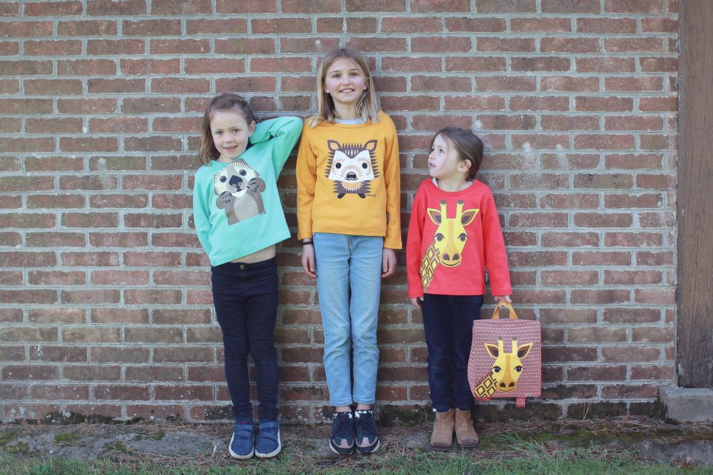 Apparel - Giraffe Long Sleeve T Shirt - COQ EN PATE