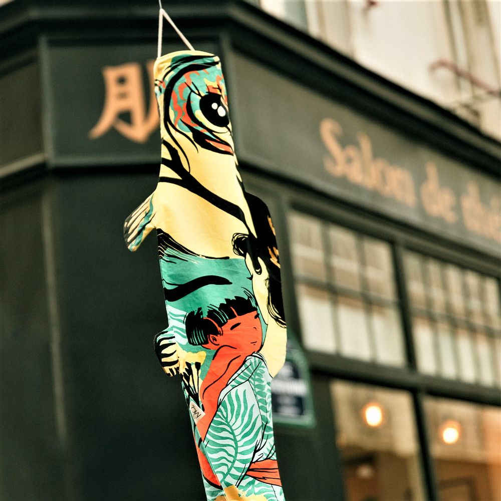 Autres décorations murales - Koinobori Kintaro Medium (KOI2.33/M) - MADAME MO